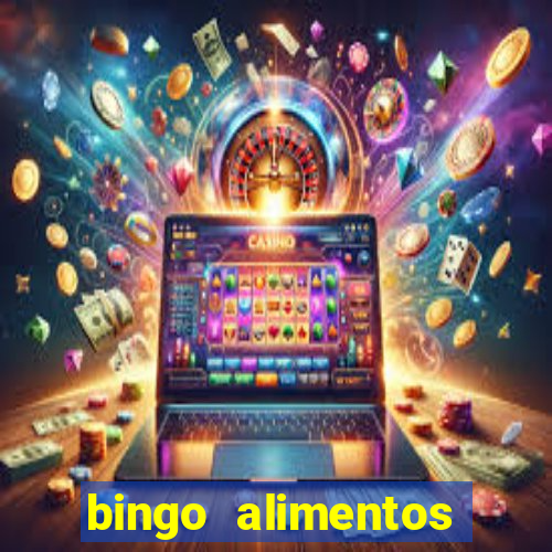 bingo alimentos para imprimir